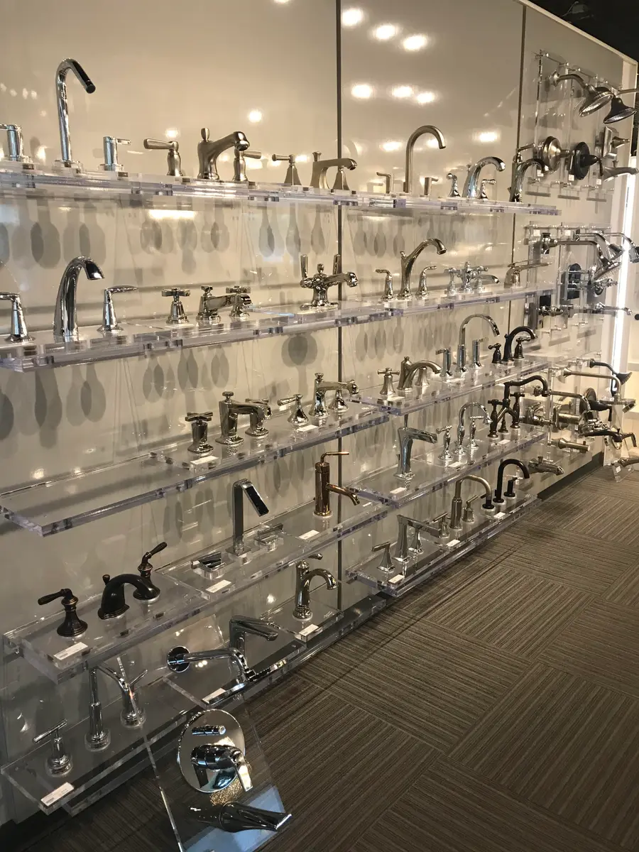 Retail fixture wall merchandised to brand standard