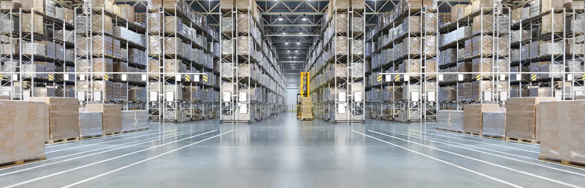 Pallet racking installed in a national distribution facility